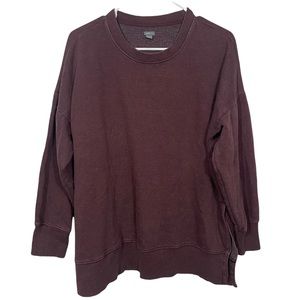 Aerie Chocolate Brown Oversized Crewneck Sweater